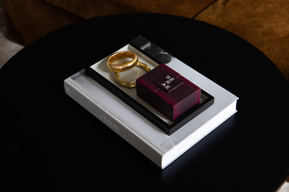 SĒRAE - luxury packaging on tray in expensive hotel