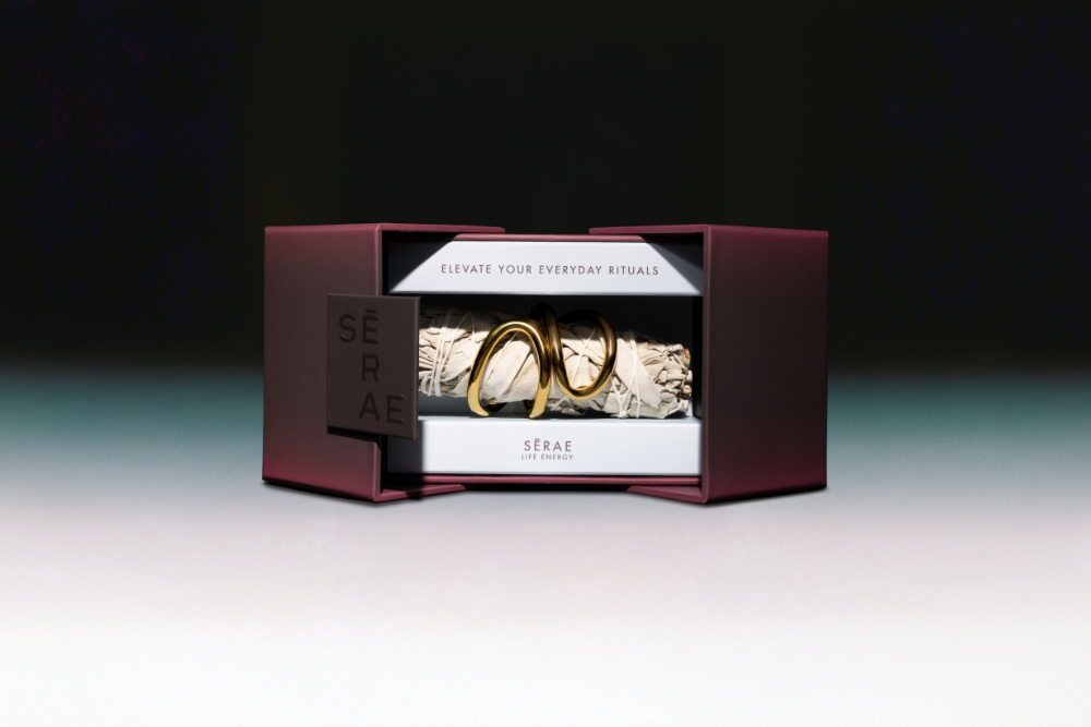 SĒRAE luxury packaging for wellness ritual